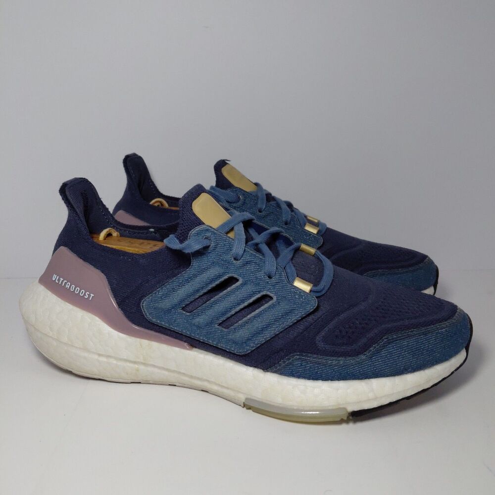 Adidas ULTRABOOST 22 FTW GX9157 Denim Running Shoes Women's Size 8.5